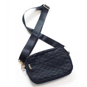 NEW FUNKY MONKEY sophie quilted crossbody bag in black